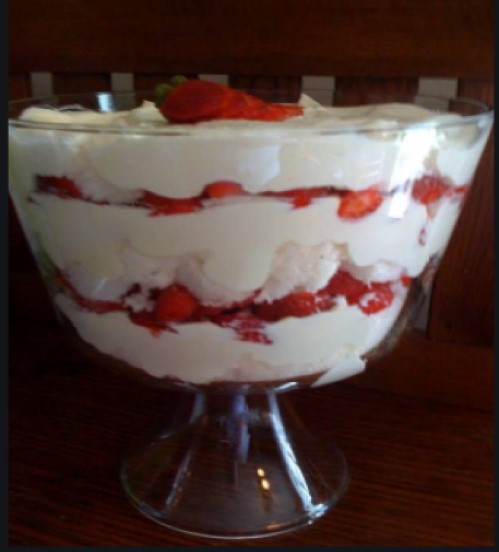STRAWBERRY PUNCH BOWL CAKE | Home Made STRAWBERRY PUNCH BOWL CAKE